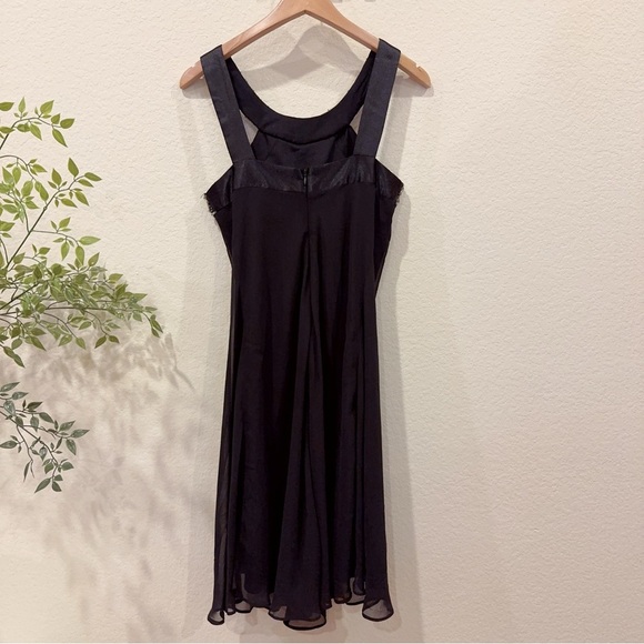 Scarlett Nite Black Sleeveless Beaded Short Dress Preowned Size 6 - Picture 5 of 7